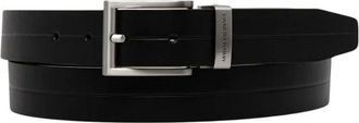 A|X Armani Exchange Leren riem - Heren - Accessoires - Zwart - Maat: ONE Size Leer