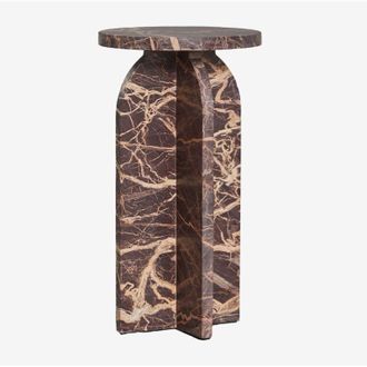 Sklum Mesa Auxiliar Redonda &Oslash;30 Cm En M&aacute;rmol Graham Sklum