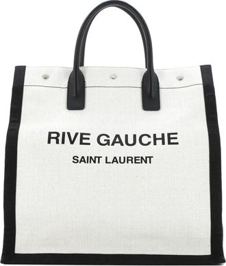 Saint Laurent Rive Gauche canvas shopper - Beige