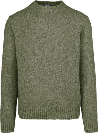 Bomboogie Jersey de cuello redondo de lana - Knitwear - Hombre - Verde - XL