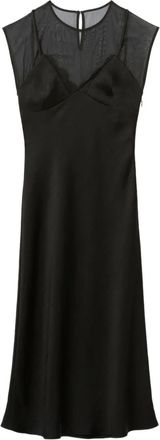 Claudie Pierlot Abito con inserti in pizzo - Nero