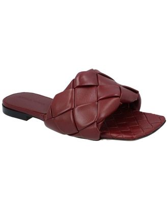 Bottega Veneta Womens Leather Lido Flat Sandal (Authentic Pre-Loved)