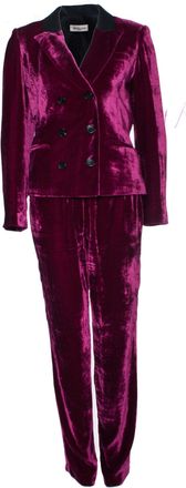 Masscob Masscob, pink velvet suit