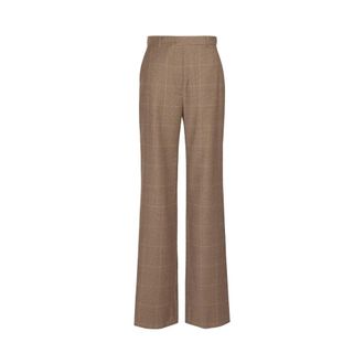 Max Mara Dames, Broeken, Bruin, Maat: XS
