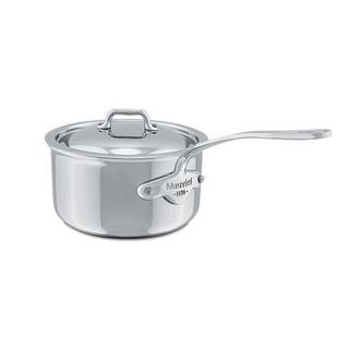 Bloomingdale's MCook 0.8 qt. Stainless Steel Saucepan & Lid in Silver at Nordstrom