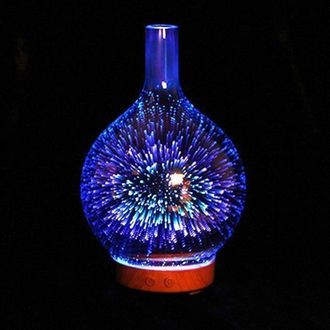 OEM 1 Difusor De Aceites Esenciales, Elegante Dise&ntilde;o 3d, Humidificador Ultras&oacute;nico De 100 Ml, Aromaterapia Para Sala De Estar Y Dormitorio