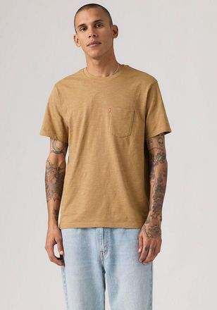 Levi's T-Shirt LEVIS CLASSIC POCKET TEE, Herren, Gr. XXL, tigers eye, Jersey, Obermaterial: 100% Baumwolle, normal, Rundhals, Shirts T-Shirt
