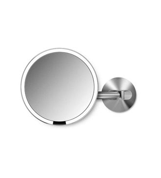 Simplehuman Espejo Cosm&eacute;tico De Pared Con Iluminaci&oacute;n Led, Acero Inoxidable Mate St3003