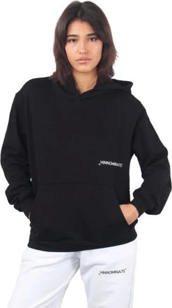 Hinnominate Hinnominate, Hoodies & sweatvesten, Dames, Zwart, L, Katoen, Cotton Hoodie