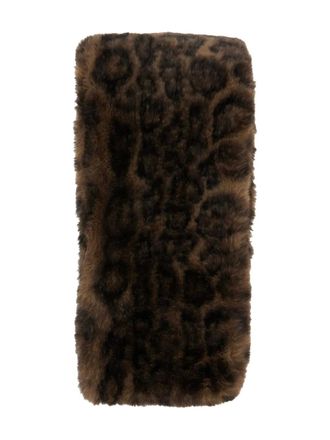 Apparis Kai leopard-pattern scarf - women - Artificial Fur - One Size - Brown