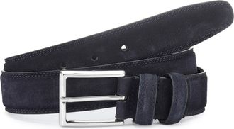 John Devin H&uuml;ftg&uuml;rtel JOHN DEVIN Lederg&uuml;rtel, Herren, Gr. 11,5, marine, Rindsleder, unifarben, G&uuml;rtel H&uuml;ftg&uuml;rtel, Hoseng&uuml;rtel, Jeansg&uuml;rtel, G&uuml;rtel aus Leder