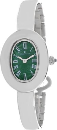 Christian Van Sant Womens Anora Green Dial Watch