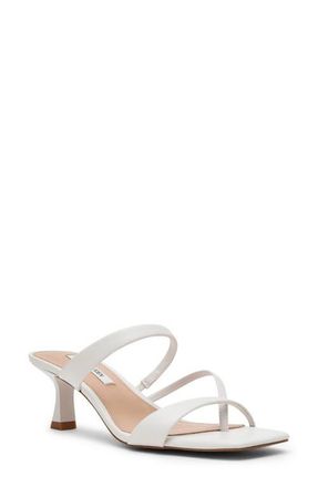 Steve Madden Ajay Strappy Sandal in White Leat at Nordstrom, Size 6.5