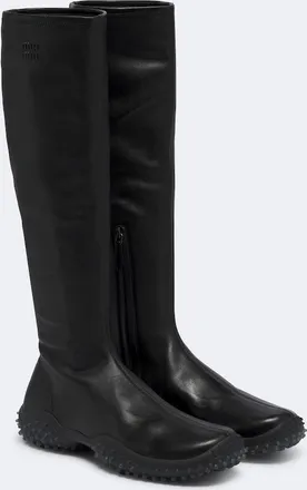 Miu Miu Leather knee-high boots
