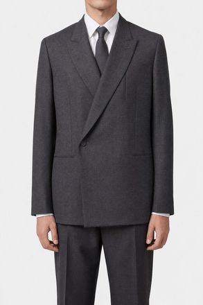 Dior MenS Dark Grey Double Breasted Jacket, Size 46