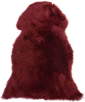 Beliani Beliani - Alfombra De Cuero Borgo&ntilde;a Piel De Oveja 65 X 110 Cm Decoraci&oacute;n Para Sal&oacute;n O Dormitorio Uluru