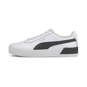 Puma Womens Carina L Sneaker, White White Black Silver, 3.5 UK