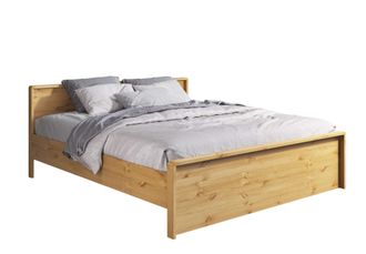 HOME AFFAIRE Massivholzbett »Luven, hohe Belastbarkeit! FSC zertifiziertes Massivholz« Breite/Belastbarkeit 180cm/220 KG, 140cm/180 KG, aus massiver Kiefer im schl