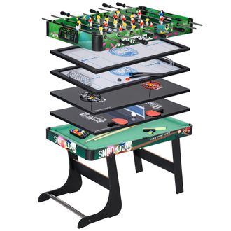 HOMCOM Mesa de multijuegos 118x104x71 cm multicolor