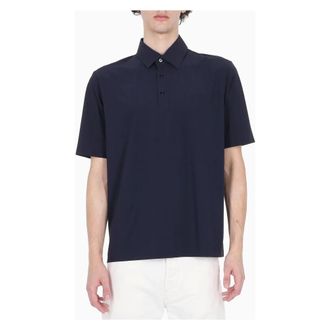 Herno Polo Shirts, male, Blue, Size: L Polo Shirts