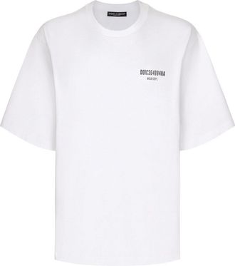 Dolce & Gabbana logo-print cotton T-shirt - men - Cotton - M - White