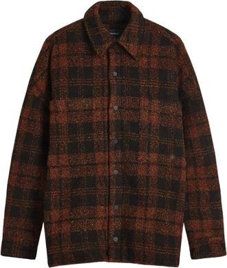 Nahmias Geruit shirtjack - Zwart