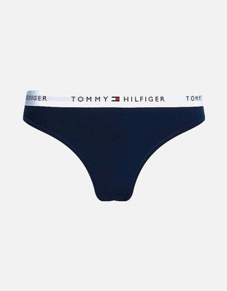 Tommy Hilfiger Womens Tommy Icons Bikini Brief, Navy - Size: 14