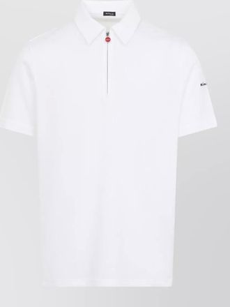 Kiton polo shirt pointed collar short sleeves