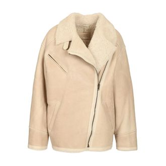 Isabel Marant Adelina Jacket - female - Isabel Marant - Leather Jackets - White - 2XS - Jackets