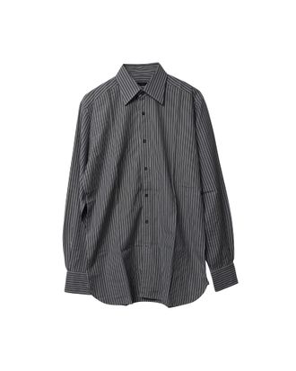 Gucci Gucci Gestreepte Overhemd met Knopen in Witte Katoen