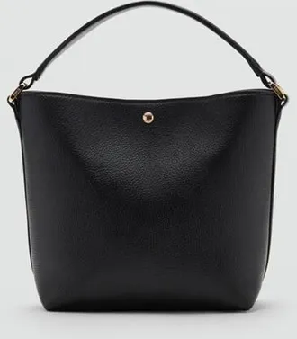 Mango Borsa bucket similpelle nero - Donna - Taglia unica - MANGO
