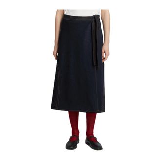 Max Mara Denim Skirts, female, Blue, Size: XS Mmlrane Skirt