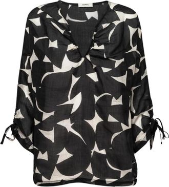 Alpha Studio Dames Jersey Shirt - Dames - Blouses - Zwart - L - Overhemden