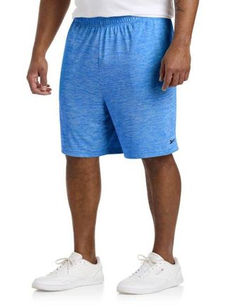 Reebok Performance Tech Heather Shorts in Warped Blue Heather at Nordstrom, Size 4Xlt