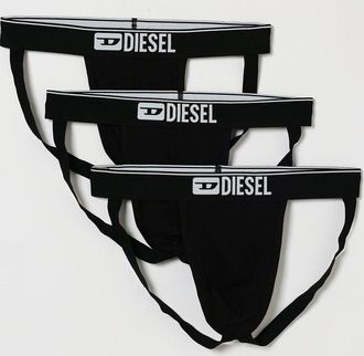Diesel Set di 3 jockstrap in cotone stretch con fascia elastica logata