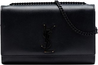 Saint Laurent Pre-owned Saint Laurent Medium Grain De Poudre Monogram Monochrome Kate Crossbody Ladies FEJT5PKJ3XLGAAOE