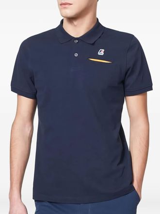 K-Way Briac pocket logo polo shirt - men - Fabric - M - Blue