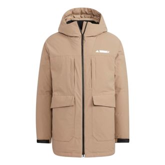 adidas Terrex Mid Down Jacket Brown HR8445