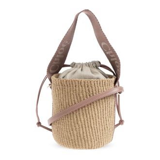 Chlo&eacute; Bucket Bags, female, Beige, Size: ONE SIZE Woody Small Bag