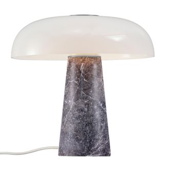 Nordlux Premium Indoor Table Lamp Grey Marble E27 White Inner - Mains Powered, IP20