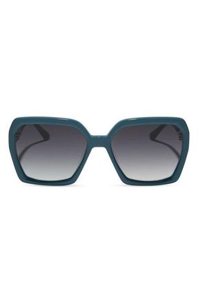 DIFF Eyewear Sloane 54mm Square Sunglasses in Grey Gradient at Nordstrom