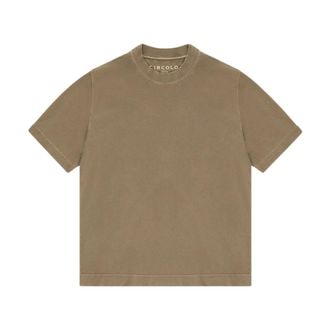 Circolo 1901 T-Shirts, male, Green, Size: 2XL T-shirt Jersey High Neck