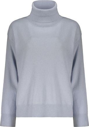 Moorer Trui met lange mouwen - Dames - Cashmere truien - Blauw - XS - Kasjmier - Truien & Vesten