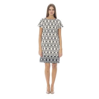 Baldinini Baldinini Trend Abito Corto da Donna Bianco in Cotone - - Dresses - Donna - Multicolore - S