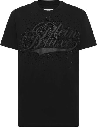 Philipp Plein Round Neck T-Shirt Plein Deluxe Stones - Heren - T-shirts - Zwart - XL - Katoen - Tops