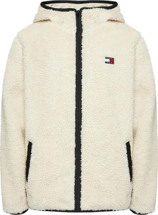 Tommy Jeans Witte Jas Aw 24 Stijlvol Ontwerp - Heren - Zomerjassen - Wit - S - Polyester - Jassen