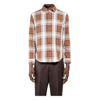 Burberry Madras Check Katoenen Overhemd - Heren - Casual Overhemden - Veelkleurig - M - Katoen - Overhemden