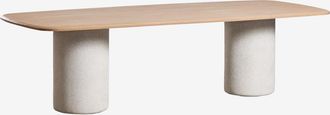 Sklum Mesa De Comedor Rectangular 270x110 Cm En Madera De Acacia Leighton Sklum