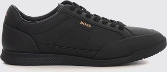 HUGO BOSS Sneakers basse in pelle con logo stampato e suola in gomma a contrasto