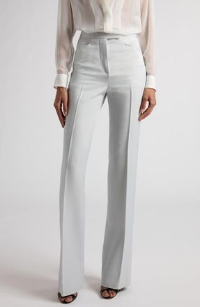 Tom Ford Tailored Wool & Silk Tuxedo Pants in Ig052 Light Grey at Nordstrom, Size 6 Us